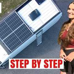 Installing SOLAR PANELS on my Camper Van - FULL Tutorial