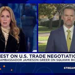 U.S. Trade Rep. Jamieson Greer: We've essentially reached a deal with Switzerland