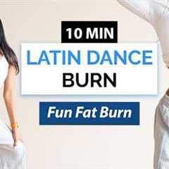 10 MIN LATIN DANCE WORKOUT to Lose Weight | No Jumping, Full Body Fat Burn (Reggaeton)