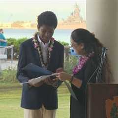 Student, 12, launches virtual reality experience at Pearl Harbor memorial