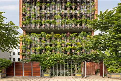 More Than a Hundred Floating Plants Form the Front of This Vietnamese Home