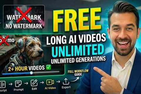 Generate Long AI Videos Free — No Watermark | Unlimited | Full Workflow