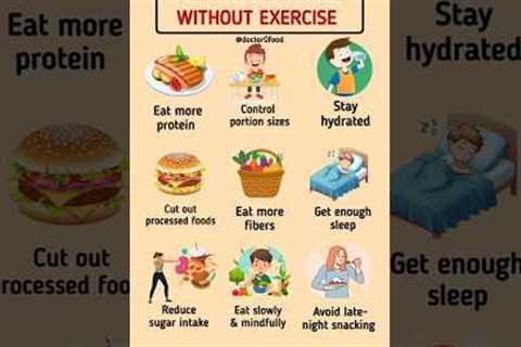 How to Lose Weight Without Exercise | Proven Tips for Natural Fat Loss #healthylifestyle #loseweight