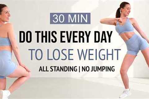 Do This Every Day To Lose Weight & Tone Your Body🔥| All Standing + No Jumping | Sweat Guaranteed