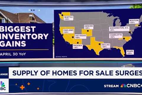Supply of homes for sale in U.S. surge to highest level since 2020