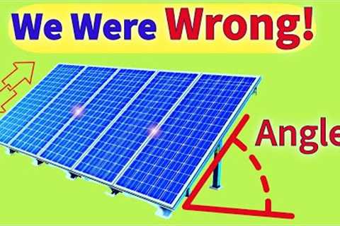 How to Determine the Best Tilt Angle of Solar Panels?