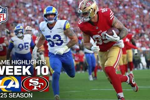 Los Angeles Rams vs. San Francisco 49ers Game Highlights | NFL 2025 Season Week 10