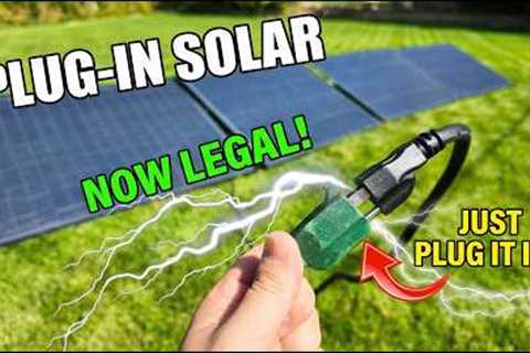 DIY Plug-In Solar Power LEGAL in All 50 States! (First Look at Craftstrom Solar)