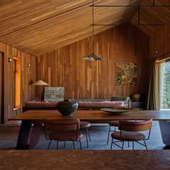 Burnt-Orange Corrugated Steel Clads This Australian Saltbox House