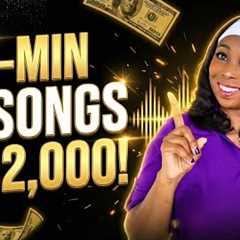 How I Made $2,000 From AI Songs I Created in 5 Minutes (Test Tool FREE, No Talent)