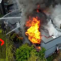 2 in hospital, dozens displaced after massive fire at North Vancouver seniors’ complex