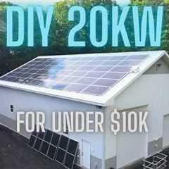 Installing a Massive Solar System on My Shop Roof