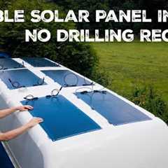 How To Install Flexible Solar Panels To A Camper Van Roof
