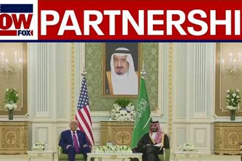 President Trump joins signing ceremony in Saudi Arabia