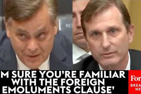 Dan Goldman Grills Jonathan Turley About Legality Of Trump's Dealings With Foreign Governments