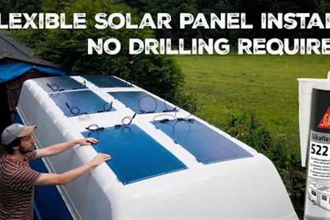 How To Install Flexible Solar Panels To A Camper Van Roof