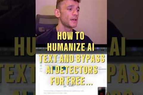 How to Humanize AI Text And Bypass AI Detectors for FREE…