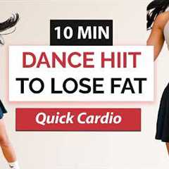 10 MIN QUICK DANCE HIIT WORKOUT - Full Body Fat Burn to Lose Weight