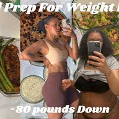 Meal Prep for Weight Loss | What I eat to lose 80 pounds Naturally |