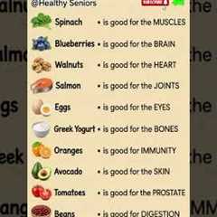 10 Best Foods for Healthy Aging After 60 | Food Is Medicine for Seniors