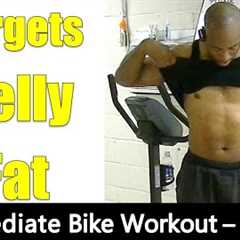 Intermediate Stationary Bike Weight Loss Workout for Belly Fat. 40 Minutes