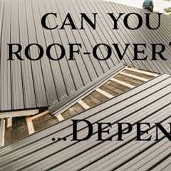How to install a metal roof-over.