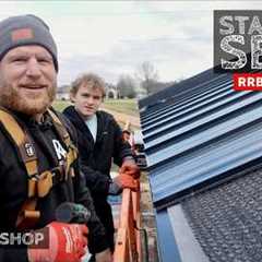 My Dream Shop Ep-35:  Installing Standing Seam Metal Roof Part2