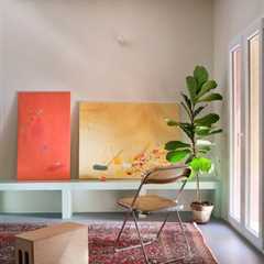 The Yellow Steel Prop in This Stripped-Back Madrid Townhome Made Us Do a Double Take
