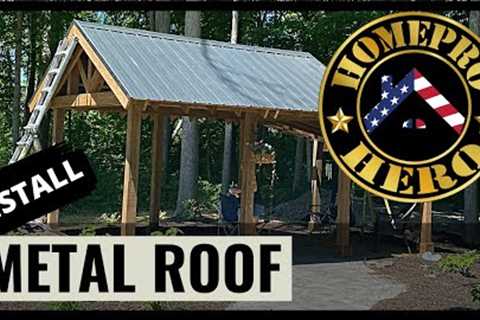 Can YOU Install a Metal Roof Yourself?  Pavillion | DIY