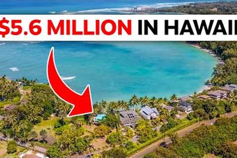 INSIDE a $5,600,000 Oceanfront Home in Hawaii