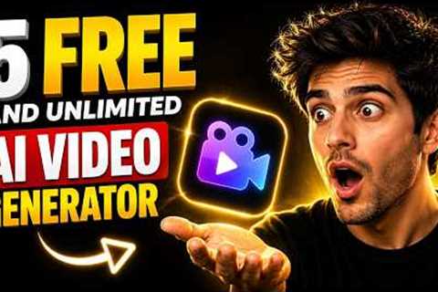 05 FREE And UNLIMITED AI Video Generator | Text To Video And Image To Video Maker
