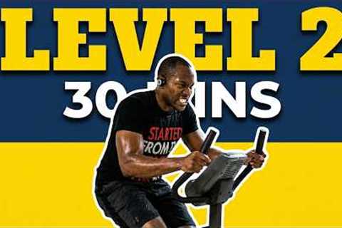 30 Minute Intermediate Stationary Bike Weight Loss Workout 👉 LEVEL 2