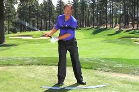 Scott McCarron PGA Tour using Athletic Golf Swing's Pure Contact Connection Golf Training Aid