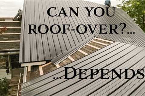 How to install a metal roof-over.