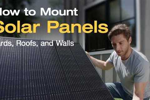Solar Panel Installation Guide: Yards, Roofs & Walls | Eco Academy 101