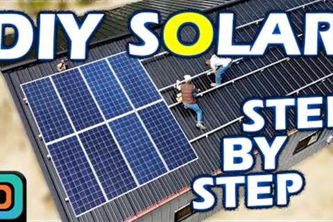 9kW DIY Home Solar Panel System Installation - Start to Finish