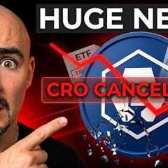 Crypto.com NEWS ALERT! (CRO Coin Treasury & ETF CANCELLED?!!)
