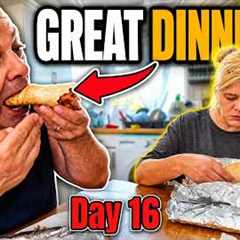 DAY 16: Walking to Lose Weight… Then a GREAT Dinner!