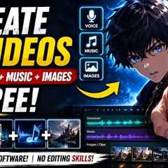 Create AI Videos With Voice + Music + Images — FREE! 🤯🎬