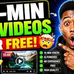 NEW FREE AI Video Generator That Creates 15-Minute Videos! 🤯