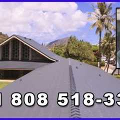 New Aluminum Roof on Holy Nativity Church, Hawaii (808) 518-3306