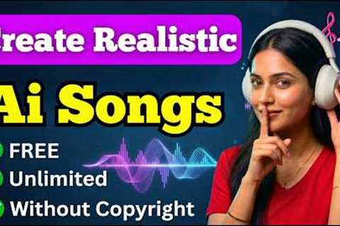 Create Realistic AI Songs for FREE (Unlimited & Copyright Free) | CodeByRushi