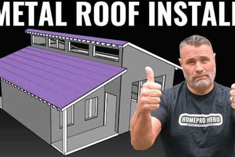 Pole Barn Build on a Budget | Installing a Metal Roof the Right Way (7)