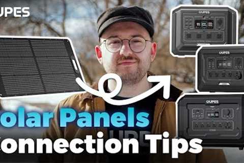 How to Set up Your Solar Panels? | OUPES User Guide