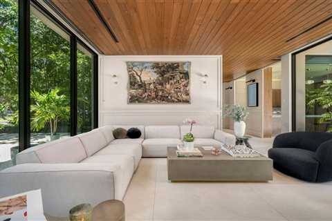 The Living Room Flows into Palms in This $5.5M Miami Home