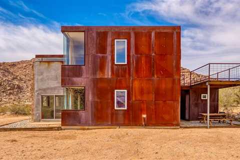 If You’re Into Heavy Metal, Here’s a Cor-Ten Steel Cabin in Joshua Tree for $1.9M