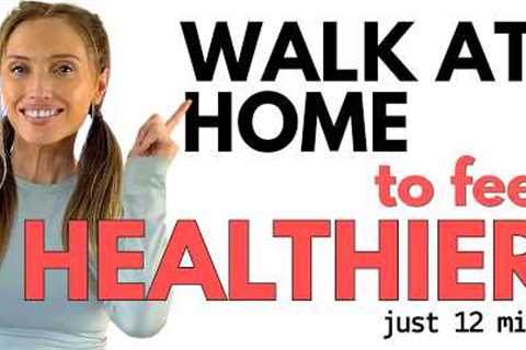 12 Minute Walk at Home 🏡 Walking Workout for Weight Loss | Low Impact - Japanese Walking Exercise