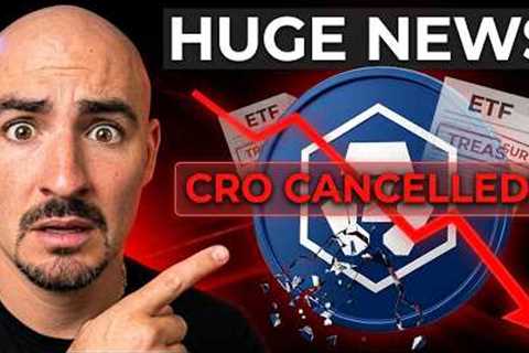 Crypto.com NEWS ALERT! (CRO Coin Treasury & ETF CANCELLED?!!)