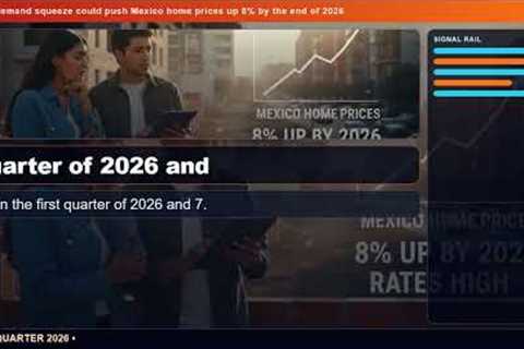 Supply-demand squeeze could push Mexico home prices up 8% by the end of 2026