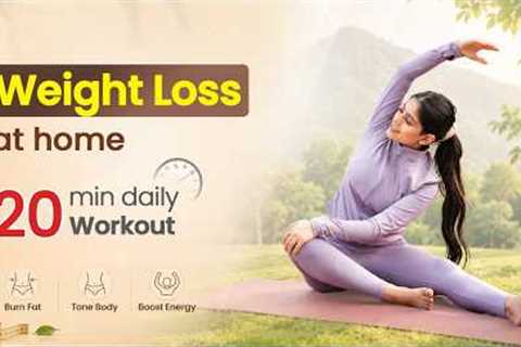 Weight Loss Exercises at Home | 20 Min Daily Workout to Lose Belly Fat in 30 Days (Follow Along)